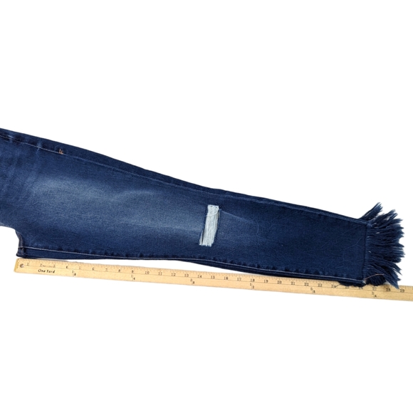 FRAME Le Skinny De Jeanne Destroyed Jeans Ankle Length Womens 29 Frayed - Picture 6 of 12